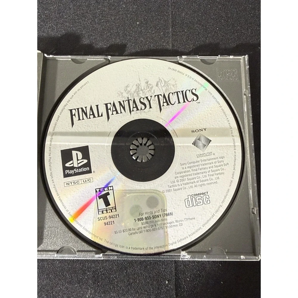Final Fantasy Tactics Sony Playstation 1 PS1 Disc Only TESTED Working‎